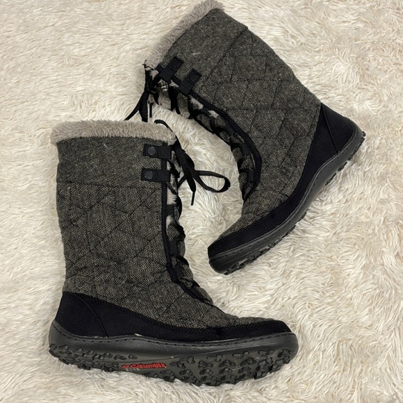 Columbia Minx Mid II Omni-Heat Wool Winter Boot Women's Black/Burnt Henna sz7 - Picture 4 of 11